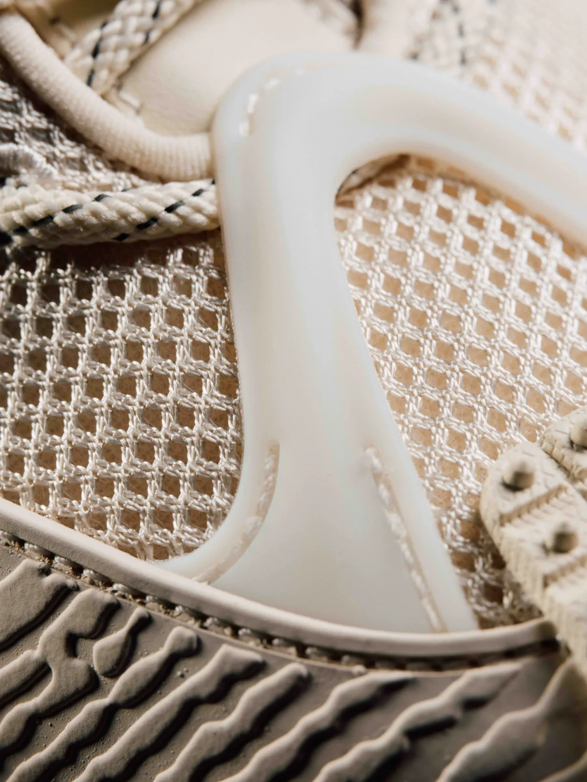 Fashion still from RESH moncler campaign — frame with sneakers